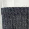 Embroidered Crew Socks Detail Charcoal